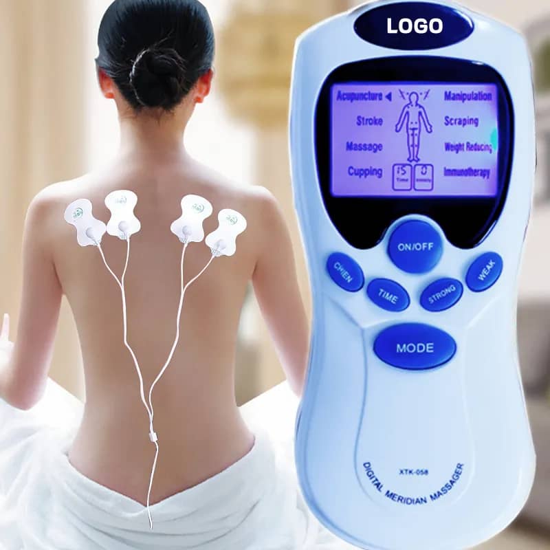 Wholesale Customized Printed Promotional ems electric physio tens machine for Full Body Effective Pain Relief, Personalised Branded muscle stimulator machine physiotherapy engraved with your Logo